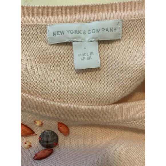 Jones New York long sleeves jewel embellished cardigan size Large - Picture 3 of 8